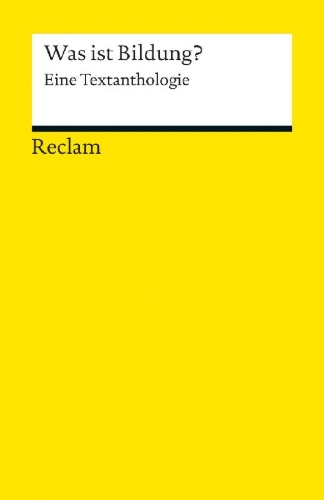 Buchcover und Innenansicht für das Buch: Was ist Bildung?