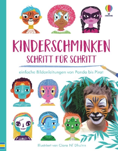 Buchcover und Innenansicht für das Buch: Kinderschminken - Schritt für Schritt