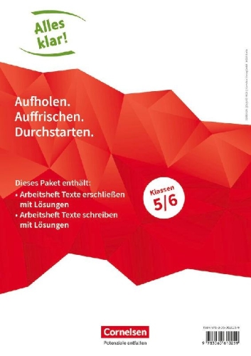 Buchcover und Innenansicht für das Buch: Alles klar! Deutsch. Sekundarstufe I 5./6. Schuljahr. Texte erschließen und schreiben (im Paket)