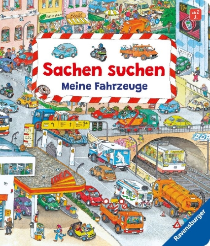Buchcover und Innenansicht für das Buch: Sachen suchen: Meine Fahrzeuge