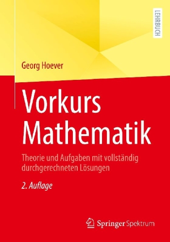 Buchcover und Innenansicht für das Buch: Vorkurs Mathematik