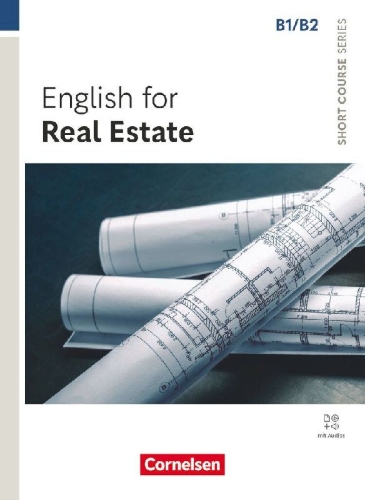 Buchcover und Innenansicht für das Buch: Short Course Series B1/B2 - English for Real Estate - Edition 2025 - Coursebook with Online Audio Files - Incl. E-Book