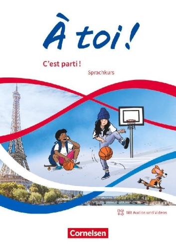 Buchcover und Innenansicht für das Buch: À toi ! Band 1 - C'est parti! - Sprachkurs - Carnet d'activités