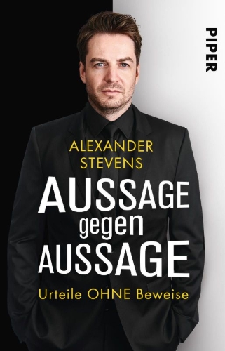 Buchcover und Innenansicht für das Buch: Aussage gegen Aussage