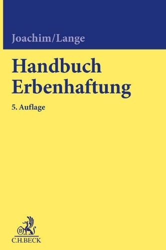 Buchcover und Innenansicht für das Buch: Handbuch Erbenhaftung
