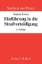Buchcover und Innenansicht für das Buch: Einführung in die Strafverteidigung