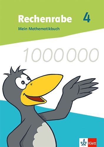 Buchcover und Innenansicht für das Buch: Rechenrabe 4. Mein Mathematikbuch Klasse 4. Ausgabe Nordrhein-Westfalen