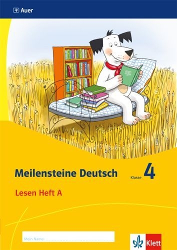 Buchcover und Innenansicht für das Buch: Meilensteine. Deutsch. Lesestrategien Heft 1. Klasse 4. Ausgabe ab 2017