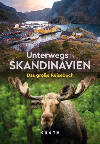 Buchcover und Innenansicht für das Buch: KUNTH Unterwegs in Skandinavien