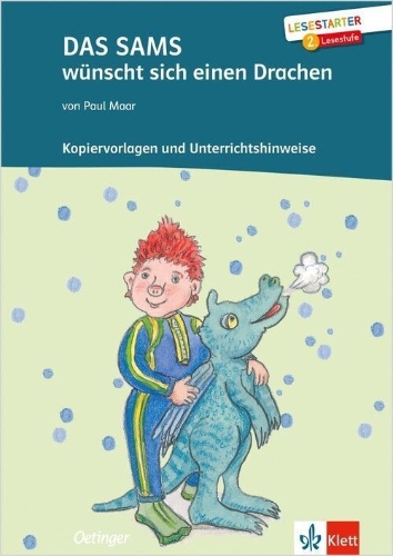 Buchcover und Innenansicht für das Buch: Das Sams wünscht sich einen Drachen
