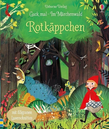 Buchcover und Innenansicht für das Buch: Guck mal - Im Märchenwald: Rotkäppchen