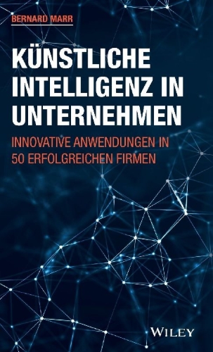 Buchcover und Innenansicht für das Buch: Künstliche Intelligenz in Unternehmen