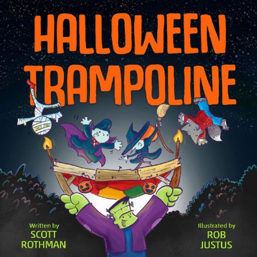Buchcover und Innenansicht für das Buch: Halloween Trampoline