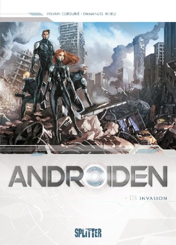 Buchcover und Innenansicht für das Buch: Androïdes