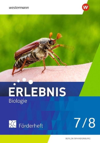 Buchcover und Innenansicht für das Buch: Erlebnis Biologie 7/8. Förderheft. Für Berlin und Brandenburg