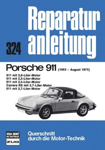 Buchcover und Innenansicht für das Buch: Porsche 911 - 1963-1975