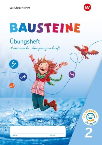 Buchcover und Innenansicht für das Buch: BAUSTEINE Sprachbuch und Spracharbeitshefte 2. Übungsheft Lateinische Ausgangsschrift mit interaktiven Übungen