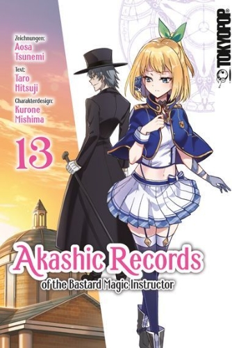 Buchcover und Innenansicht für das Buch: Akashic Records of the Bastard Magic Instructor 13