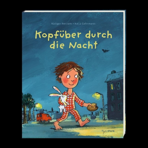 Buchcover und Innenansicht für das Buch: Kopfüber durch die Nacht