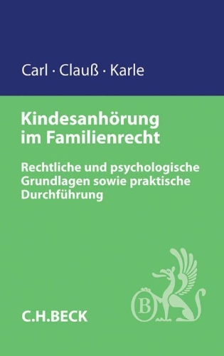 Buchcover und Innenansicht für das Buch: Kindesanhörung im Familienrecht