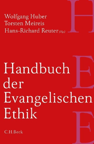 Buchcover und Innenansicht für das Buch: Handbuch der Evangelischen Ethik