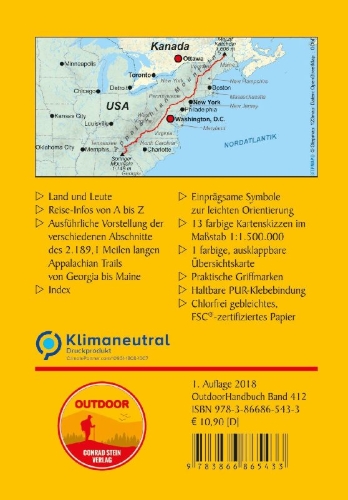 Buchcover und Innenansicht für das Buch: USA: Appalachian Trail
