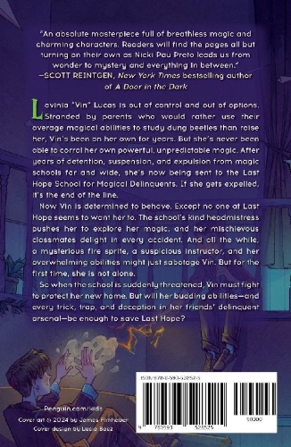 Buchcover und Innenansicht für das Buch: The Last Hope School for Magical Delinquents