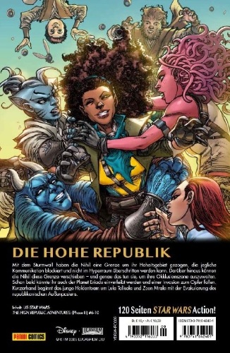 Buchcover und Innenansicht für das Buch: US-Star Wars: The High Republic Adventures: (Phase III) #6-#10