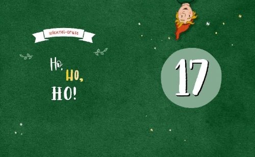 Buchcover und Innenansicht für das Buch: Mein Wichtel-Adventskalender-Buch