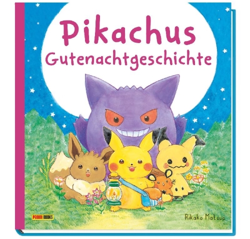 Buchcover und Innenansicht für das Buch: monpoké: Pikachus Gutenachtgeschichte