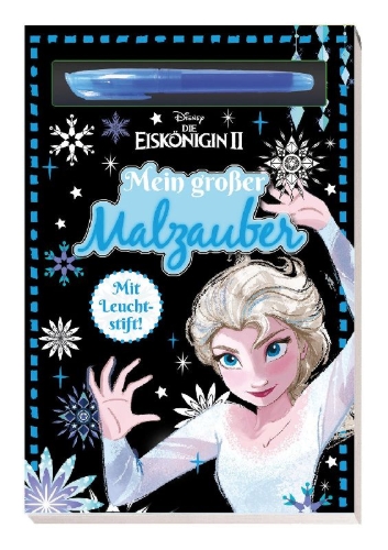 Buchcover und Innenansicht für das Buch: Disney Die Eiskönigin 2: Mein großer Malzauber
