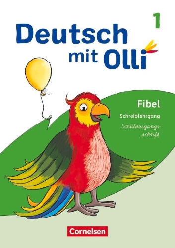 Buchcover und Innenansicht für das Buch: Deutsch mit Olli Erstlesen. 1. Schuljahr - Schreiblehrgang Schulausgangsschrift