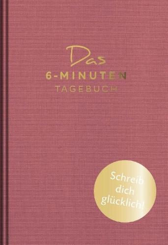 Buchcover und Innenansicht für das Buch: Das 6-Minuten-Tagebuch (orchidee)