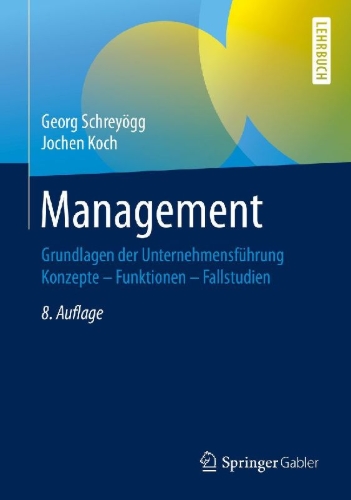 Buchcover und Innenansicht für das Buch: Management