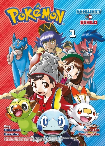 Buchcover und Innenansicht für das Buch: Pokémon - Schwert und Schild 01