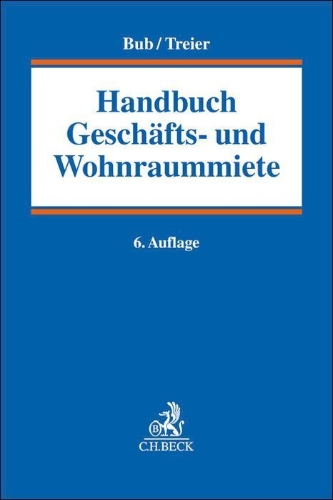 Buchcover und Innenansicht für das Buch: Handbuch Geschäfts- und Wohnraummiete