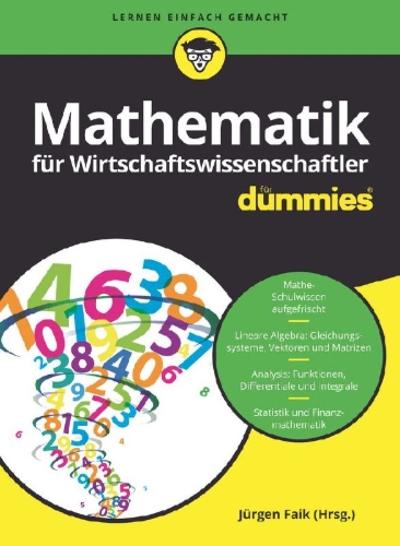Buchcover und Innenansicht für das Buch: Mathematik für Wirtschaftswissenschaftler für Dummies
