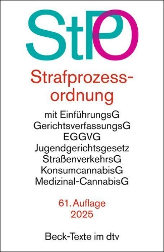 Buchcover und Innenansicht für das Buch: Strafprozessordnung. StPO