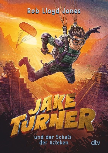 Buchcover und Innenansicht für das Buch: Jake Atlas and the Hunt for the Feathered God