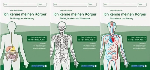 Buchcover und Innenansicht für das Buch: Ich kenne meinen Körper - 3 Hefte im Kombi