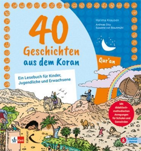 Buchcover und Innenansicht für das Buch: 40 Geschichten aus dem Koran