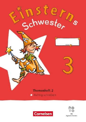 Buchcover und Innenansicht für das Buch: Einsterns Schwester - Sprache und Lesen 3. Schuljahr. Themenheft 2 - Richtig Schreiben - Verbrauchsmaterial