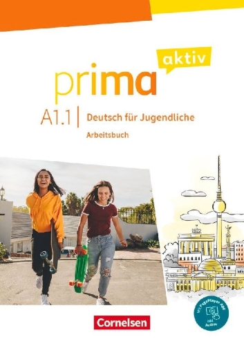 Buchcover und Innenansicht für das Buch: Prima aktiv A1: Band 01. Arbeitsbuch