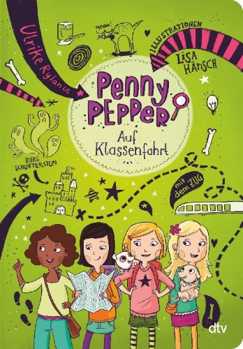 Buchcover und Innenansicht für das Buch: Penny Pepper auf Klassenfahrt
