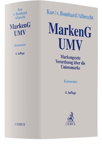 Buchcover und Innenansicht für das Buch: MarkenG - UMV