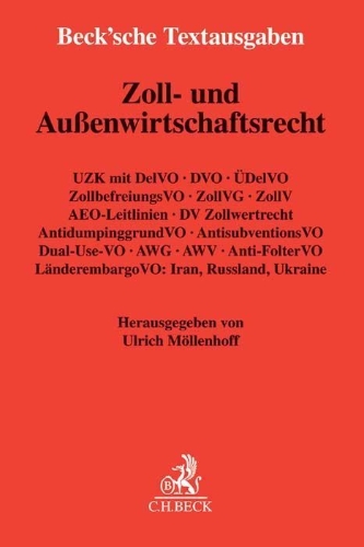 Buchcover und Innenansicht für das Buch: Zoll- und Außenwirtschaftsrecht