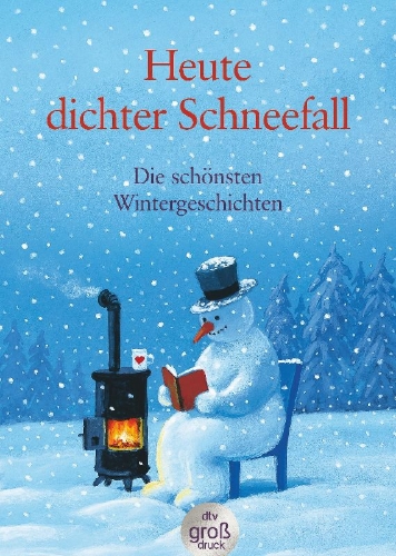 Buchcover und Innenansicht für das Buch: Heute: dichter Schneefall. Großdruck