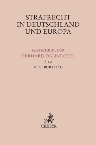 Buchcover und Innenansicht für das Buch: Strafrecht in Deutschland und Europa