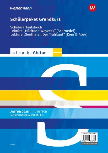 Buchcover und Innenansicht für das Buch: Schroedel Abitur. Deutsch. Grundkurs. Ausgabe für Nordrhein-Westfalen 2025
