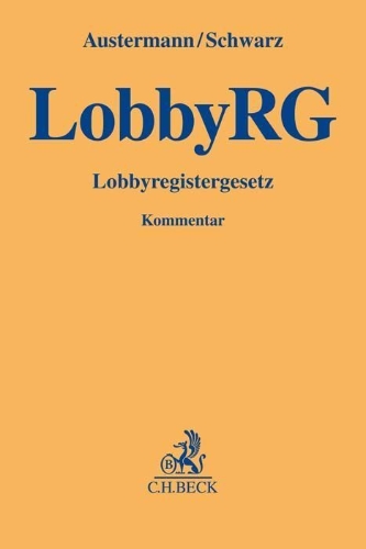 Buchcover und Innenansicht für das Buch: Lobbyregistergesetz